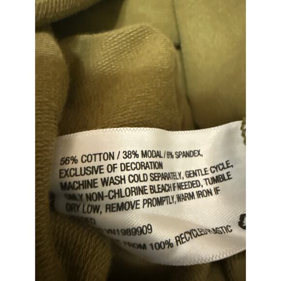 JoyLab Women's Olive Green Tie Dye Long Sleeve Crew Neck Sweatshirt top Size S - Picture 4 of 4